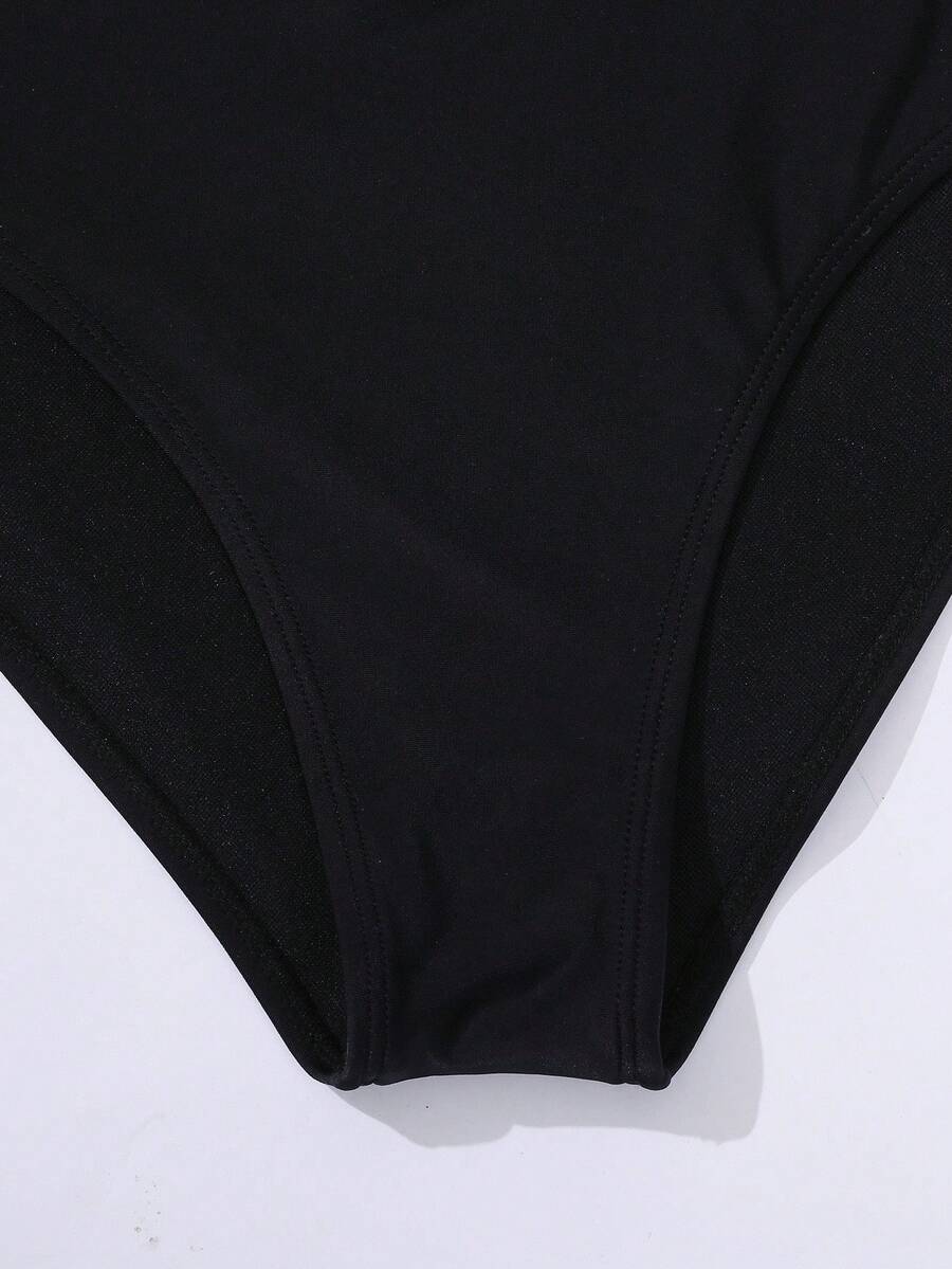Women's Minimalist Solid Bikini Set - Halter, Criss Cross, High Waist, Red