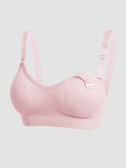3-Pack Seamless Maternity Nursing Bras, Wireless Front-Snap Breastfeeding Sleep Bra with Removable Padding, Multicolor Set