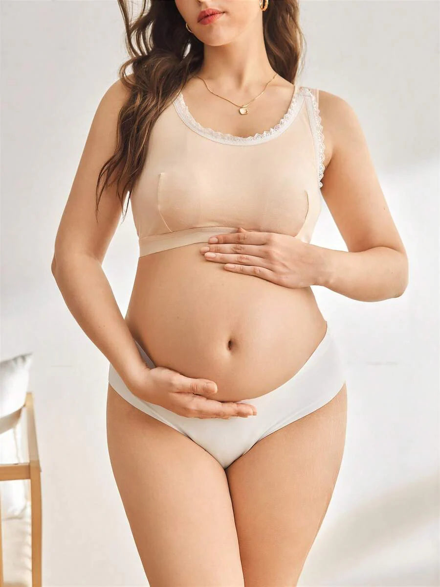 Plus Size Nursing Bra for Women - Comfortable Maternity Lace Bra