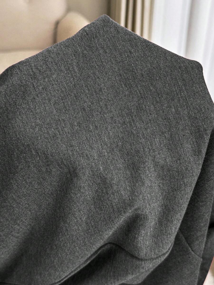 Khaki 2 Piece Maternity Loungewear Set - V-Neck Button Front Long Sleeve Top and Pants - Casual Loose Fit Maternity Sleepwear Suit