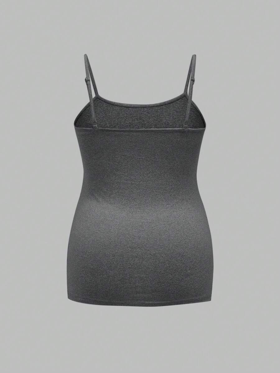 Multicolor Minimalist Ruched Maternity Cami - Slim Fit Spaghetti Strap High Stretch Knitted Tank Top for Pregnant Women Daily Wear