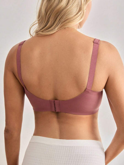 Maternity Seamless Nursing Bra Women Solid Color Wireless Breastfeeding Comfortable Support Bra