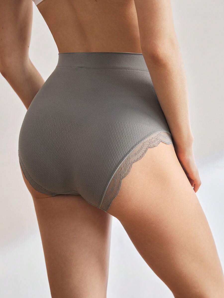Maternity Underwear - High Waist Lace Patchwork Comfortable Soft Stretch Pregnancy Panties Briefs