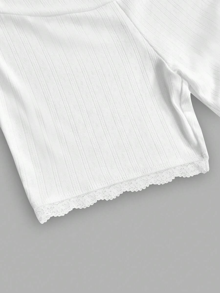 White Jacquard Textured Maternity Shorts - Ultra High Waist Adjustable Elastic Leggings - Semi-Sheer Summer Beach Pregnancy Shorts