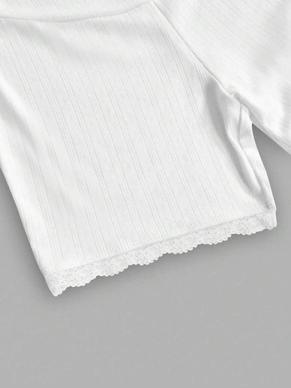 White Jacquard Textured Maternity Shorts - Ultra High Waist Adjustable Elastic Leggings - Semi-Sheer Summer Beach Pregnancy Shorts