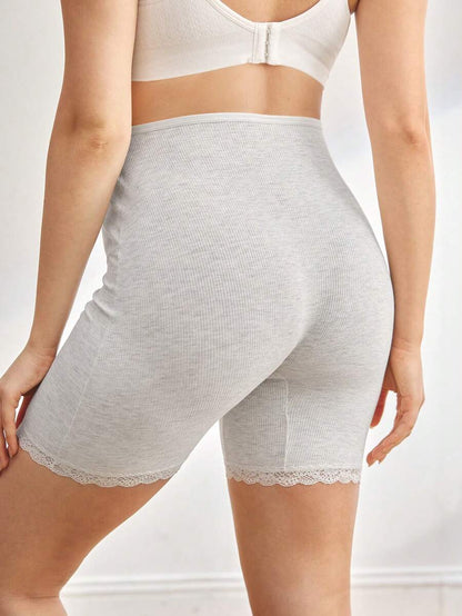 Maternity Briefs - Solid Color Rib Knit High Waist Soft Comfortable Stretch, Pregnancy Daily Wear