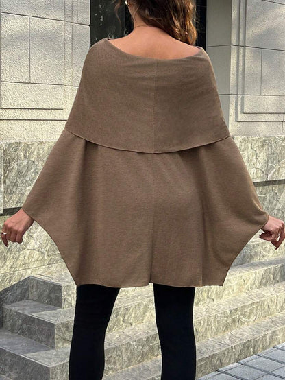 Off-Shoulder Long Sleeve Maternity T-Shirt - Fashionable & Elegant Pregnant Women's Top
