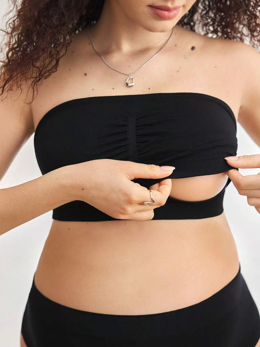 Maternity Nursing Bra - Seamless Full Coverage Double Layer Comfortable Casual Sports, Autumn