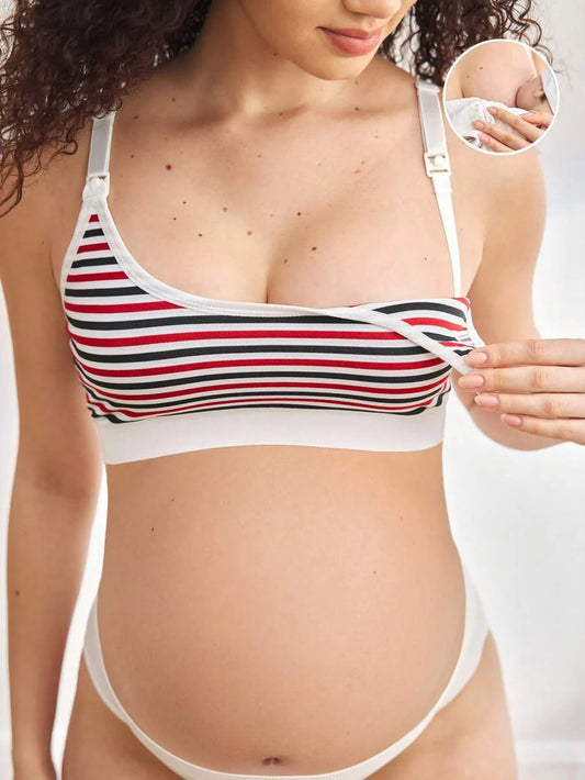 Maternity Nursing Bra Women Solid Color Minimalist Comfortable High Quality Breastfeeding Support Bra 1pc