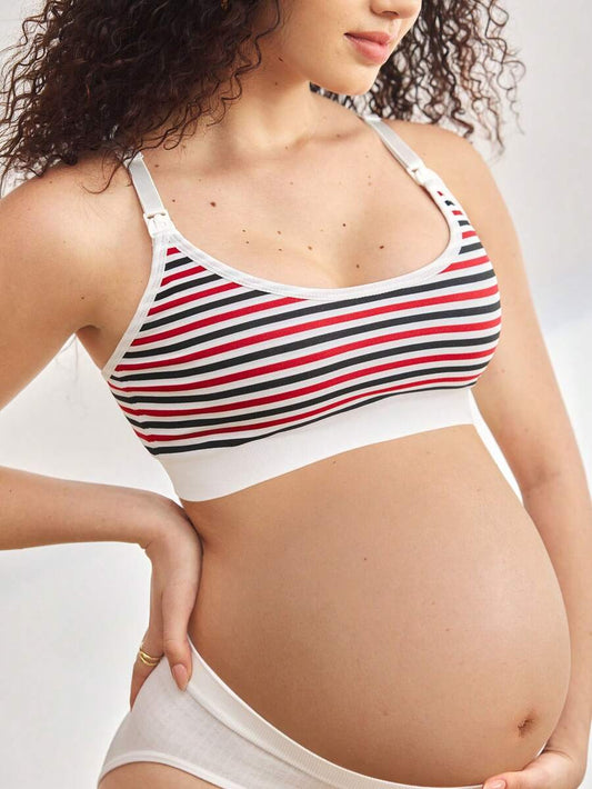 Maternity Nursing Bra Women Solid Color Minimalist Comfortable High Quality Breastfeeding Support Bra 1pc