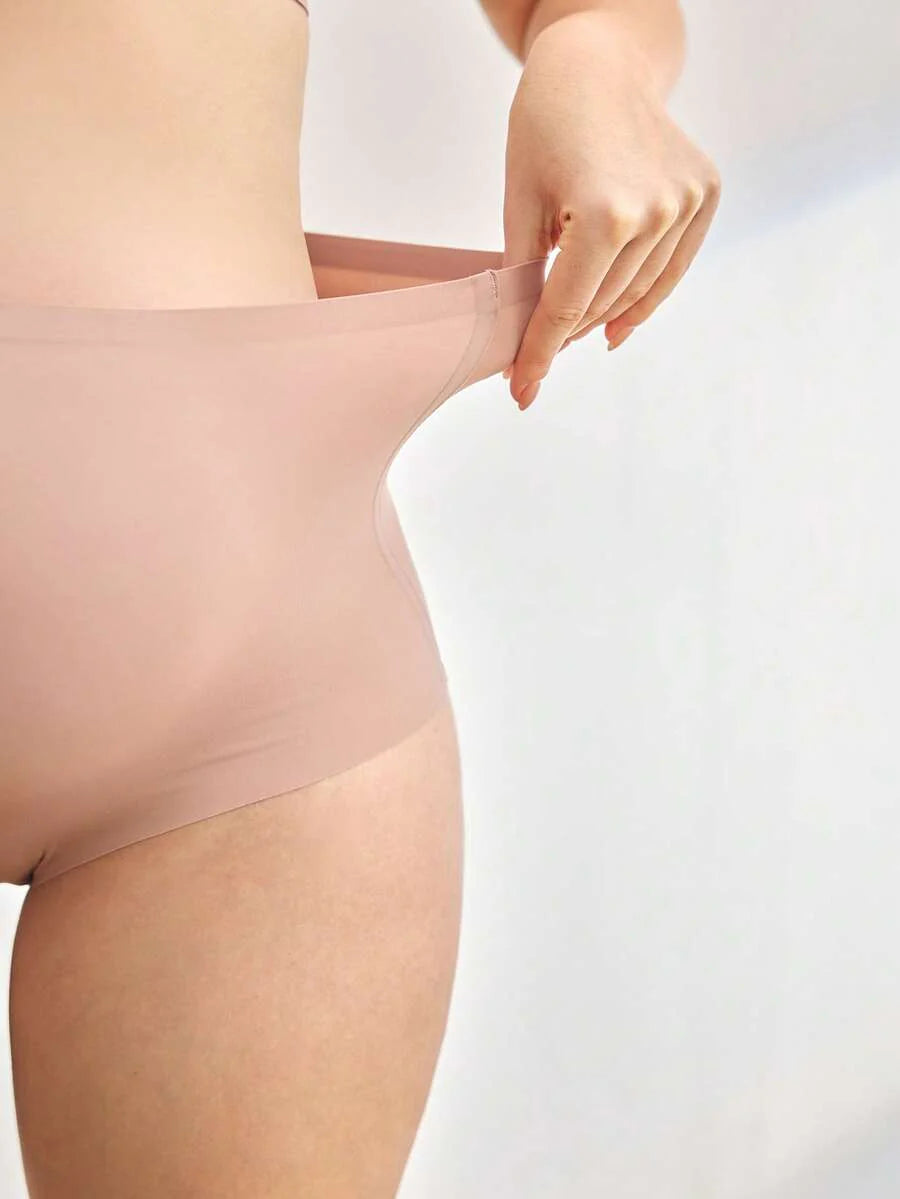3pcs Maternity Seamless High Waist Panties - Solid Color Comfortable Fit