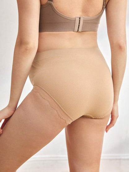 Maternity Panties 3 Pack - Solid Color High Waist Seamless Soft Stretch, Pregnancy Underwear