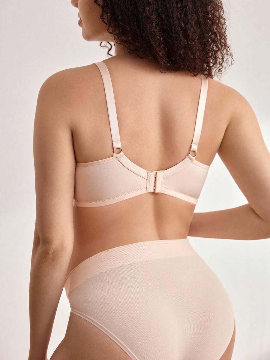 BloomMama 2pcs Maternity Minimalist Lace Trim Nursing Bras