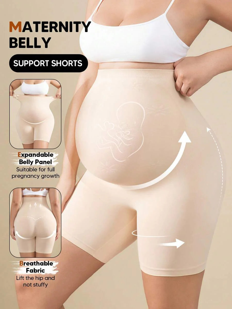 Pregnant Women's High Elasticity 5-Point Maternity Leggings - Everyday Wear