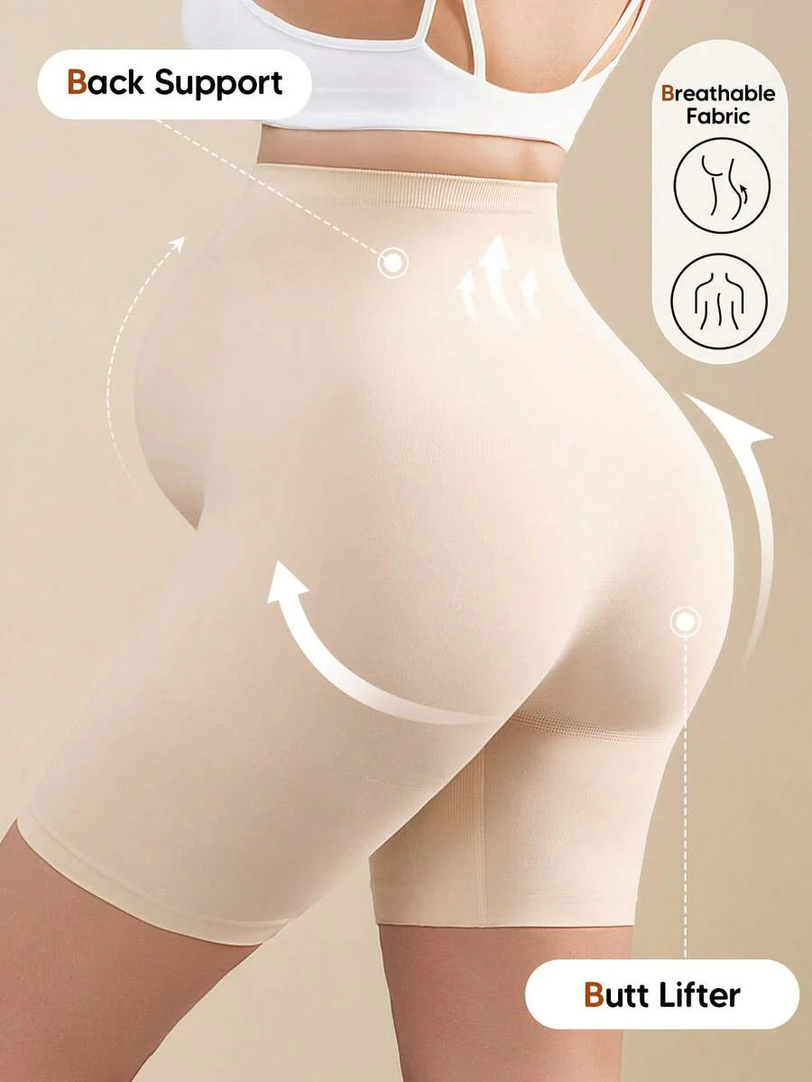 Solid Color Maternity Biker Shorts - High Waist Pregnancy Athletic Wear