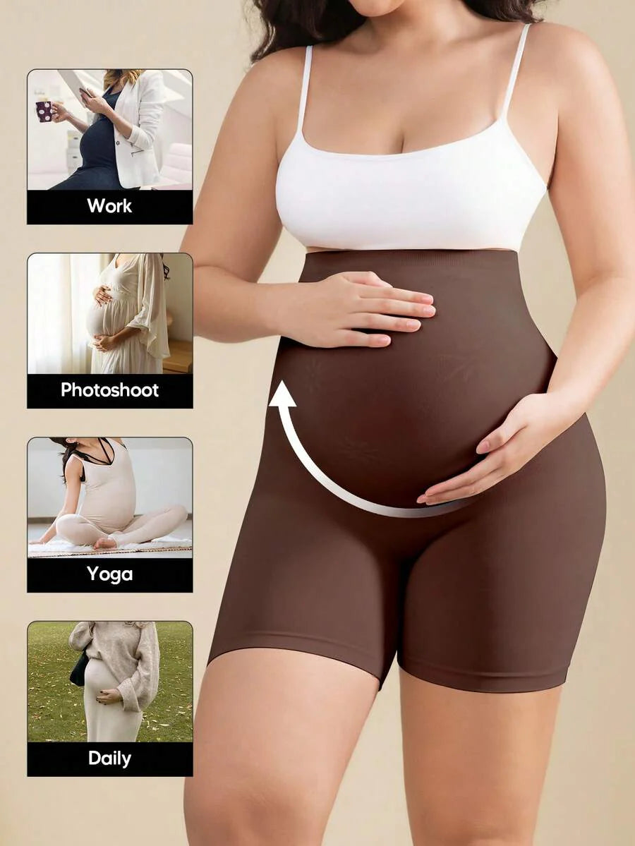 Pregnant Women's High Elasticity 5-Point Maternity Leggings - Everyday Wear