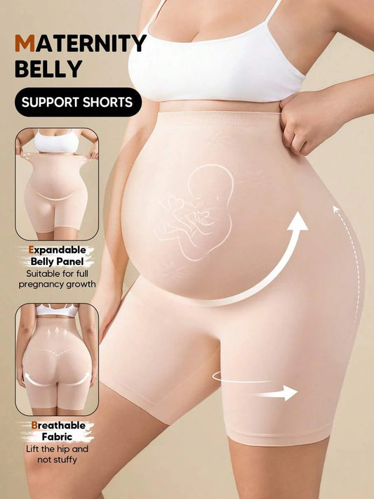 Pregnant Women's High Elasticity 5-Point Maternity Leggings - Everyday Wear