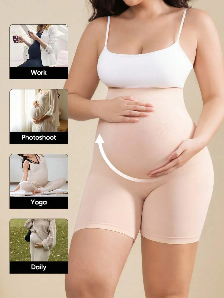 Pregnant Women's High Elasticity 5-Point Maternity Leggings - Everyday Wear