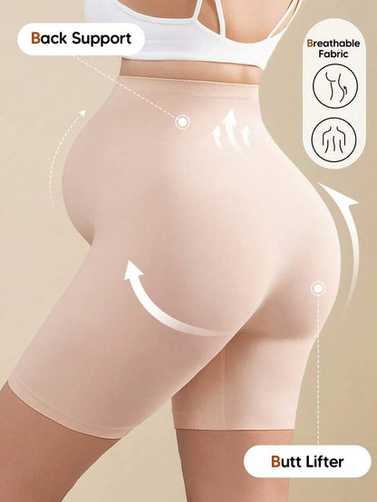 Solid Color Maternity Biker Shorts - High Waist Pregnancy Athletic Wear