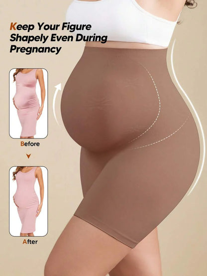Pregnant Women's High Elasticity 5-Point Maternity Leggings - Everyday Wear