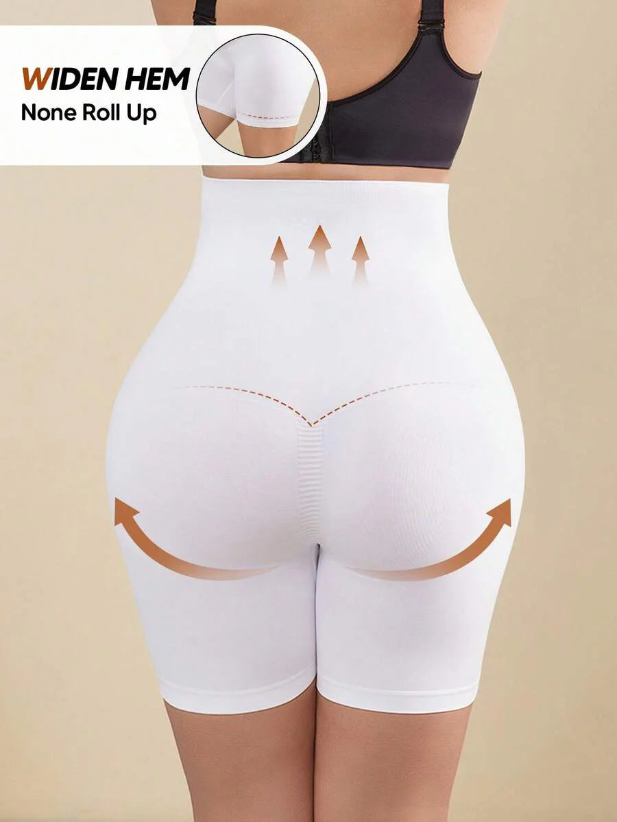 Solid Color Maternity Biker Shorts - High Waist Pregnancy Athletic Wear