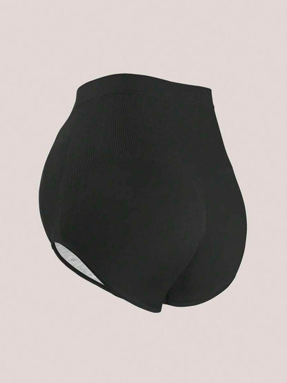 Maternity Nylon Underwear 5 Pack - High Waist Soft Stretch Support Briefs, Mid to Late Term