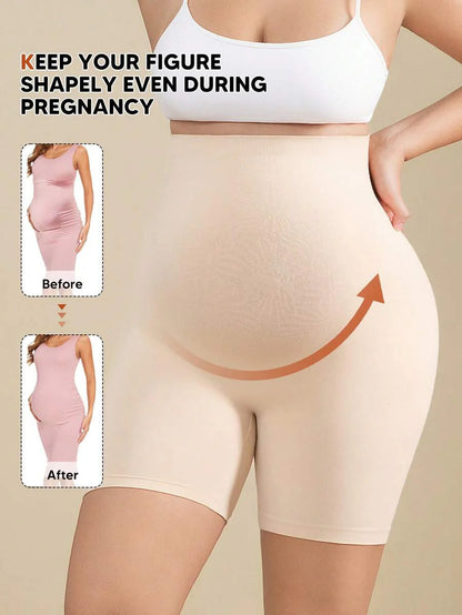 Maternity Soft Elastic Waist Shorts - Comfortable Belly Support
