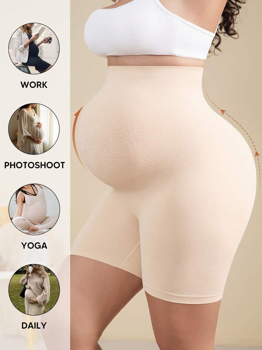 Maternity Soft Elastic Waist Shorts - Comfortable Belly Support