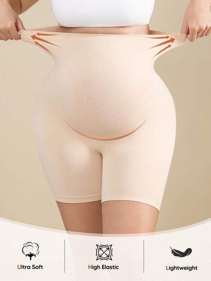 Maternity Soft Elastic Waist Shorts - Comfortable Belly Support