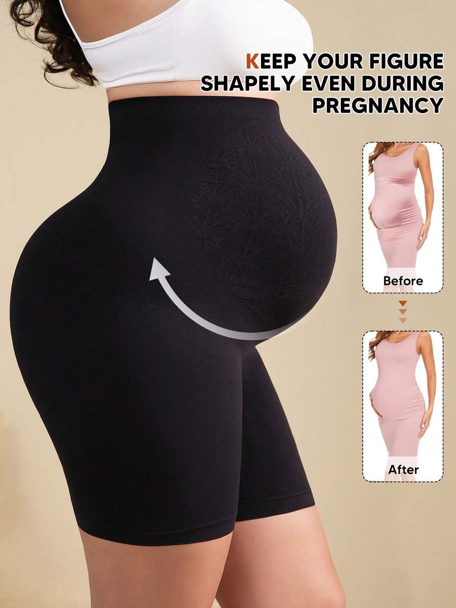 Maternity Soft Elastic Waist Shorts - Comfortable Belly Support