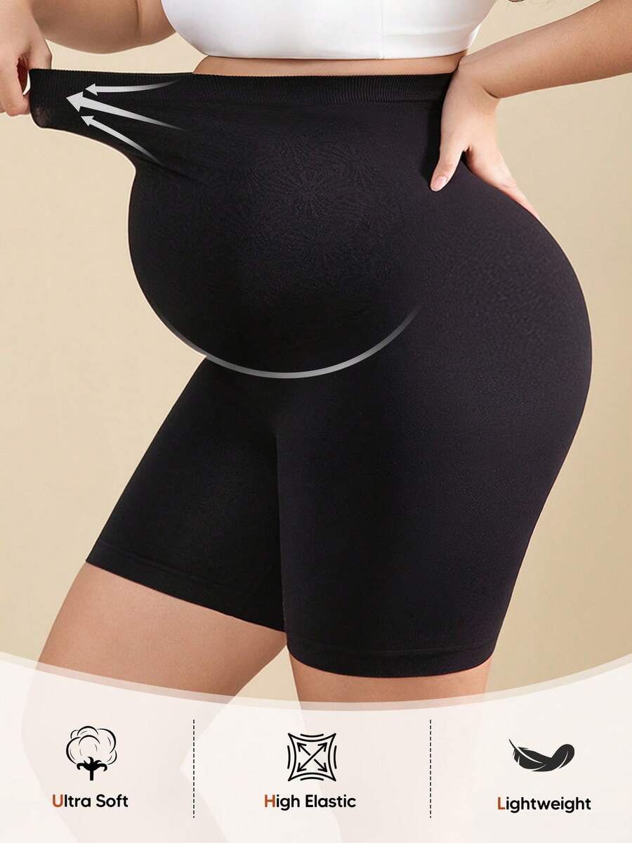 Maternity Soft Elastic Waist Shorts - Comfortable Belly Support