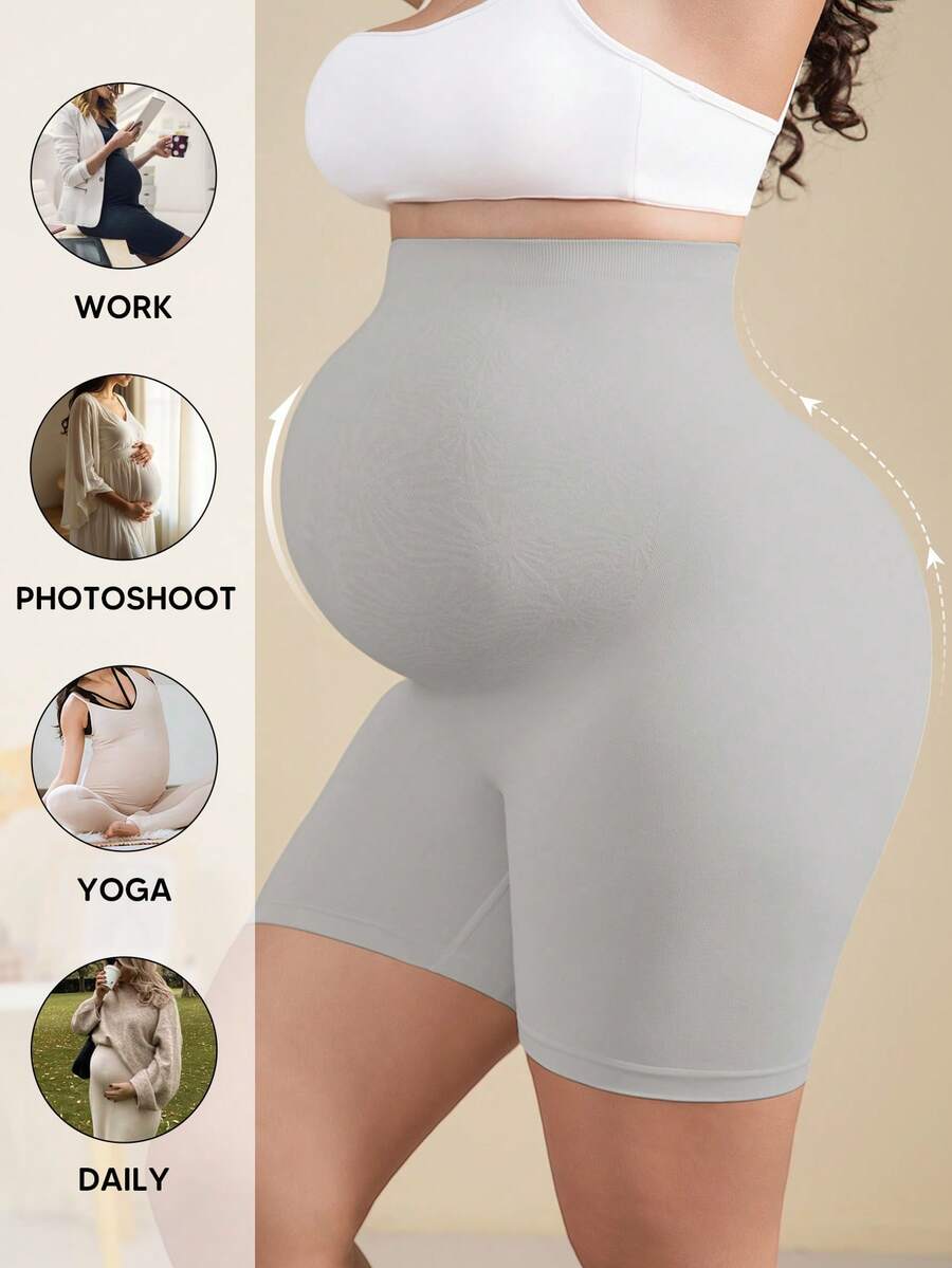 Maternity Soft Elastic Waist Shorts - Comfortable Belly Support