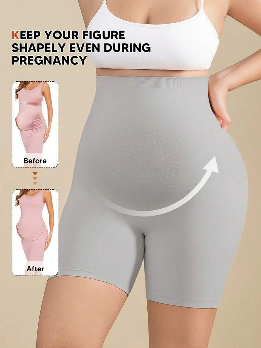 Maternity Soft Elastic Waist Shorts - Comfortable Belly Support