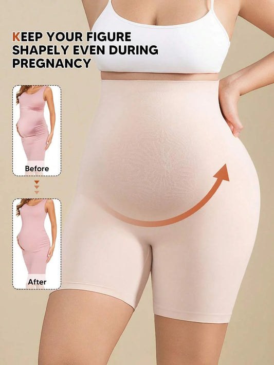 Maternity Soft Elastic Waist Shorts - Comfortable Belly Support