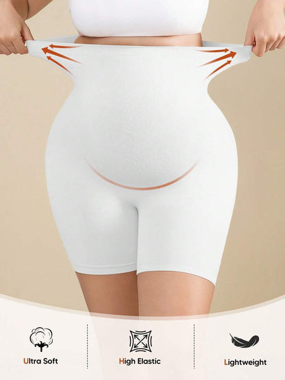Maternity Soft Elastic Waist Shorts - Comfortable Belly Support