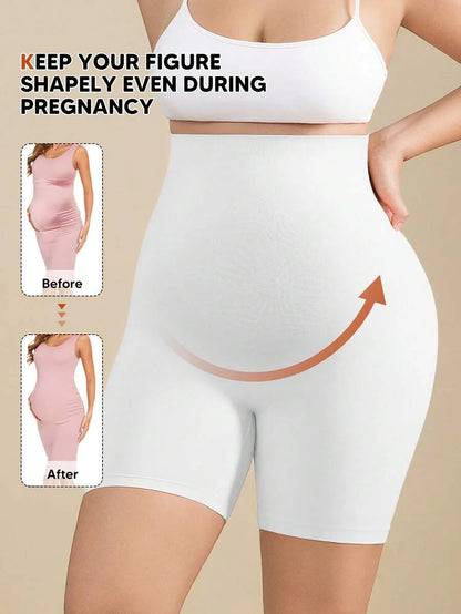Maternity Soft Elastic Waist Shorts - Comfortable Belly Support