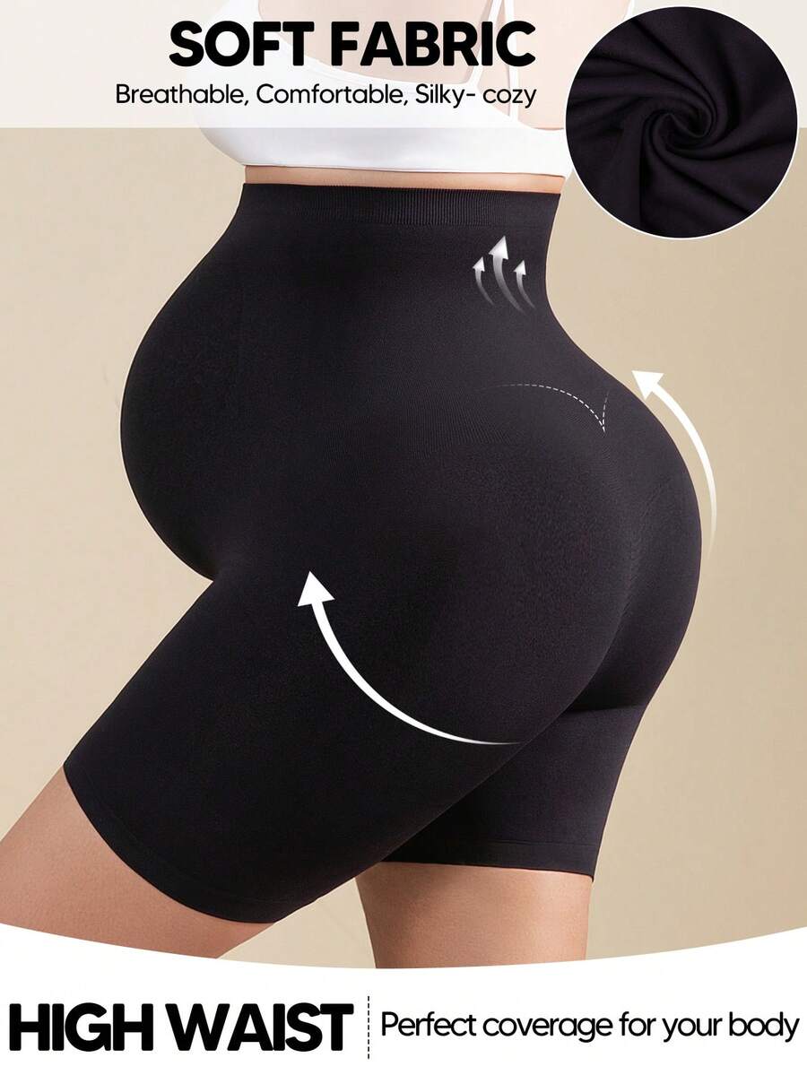 Maternity Belly Support Knee-Length Shorts - High Elasticity Shaping Briefs