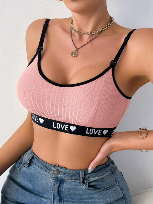 Maternity Letter Heart Print Nursing Underwear Women Casual Comfortable Breastfeeding Lingerie Sleepwear