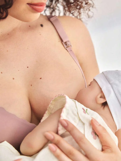 Maternity Nursing Bra 2 Pack - Seamless Solid Color Wireless Breastfeeding, Pregnancy Postpartum