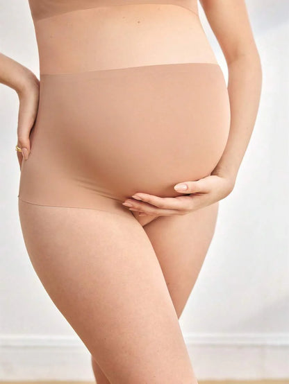 Maternity Panties 3 Pack - High Waist Multi-Color Knitted Thin Breathable Soft Stretch, Daily Wear