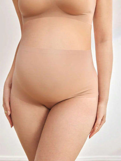 Maternity Panties 3 Pack - High Waist Multi-Color Knitted Thin Breathable Soft Stretch, Daily Wear