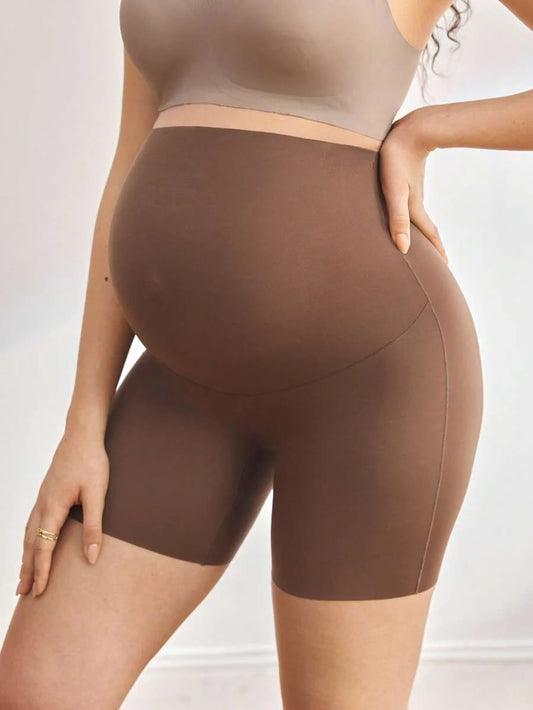 Maternity Seamless High Waist Solid Color Briefs Soft Stretch Comfortable Pregnancy Underwear for Women