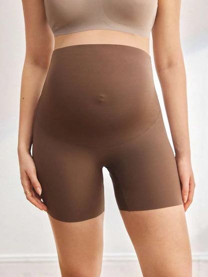 Maternity Seamless High Waist Solid Color Briefs Soft Stretch Comfortable Pregnancy Underwear for Women