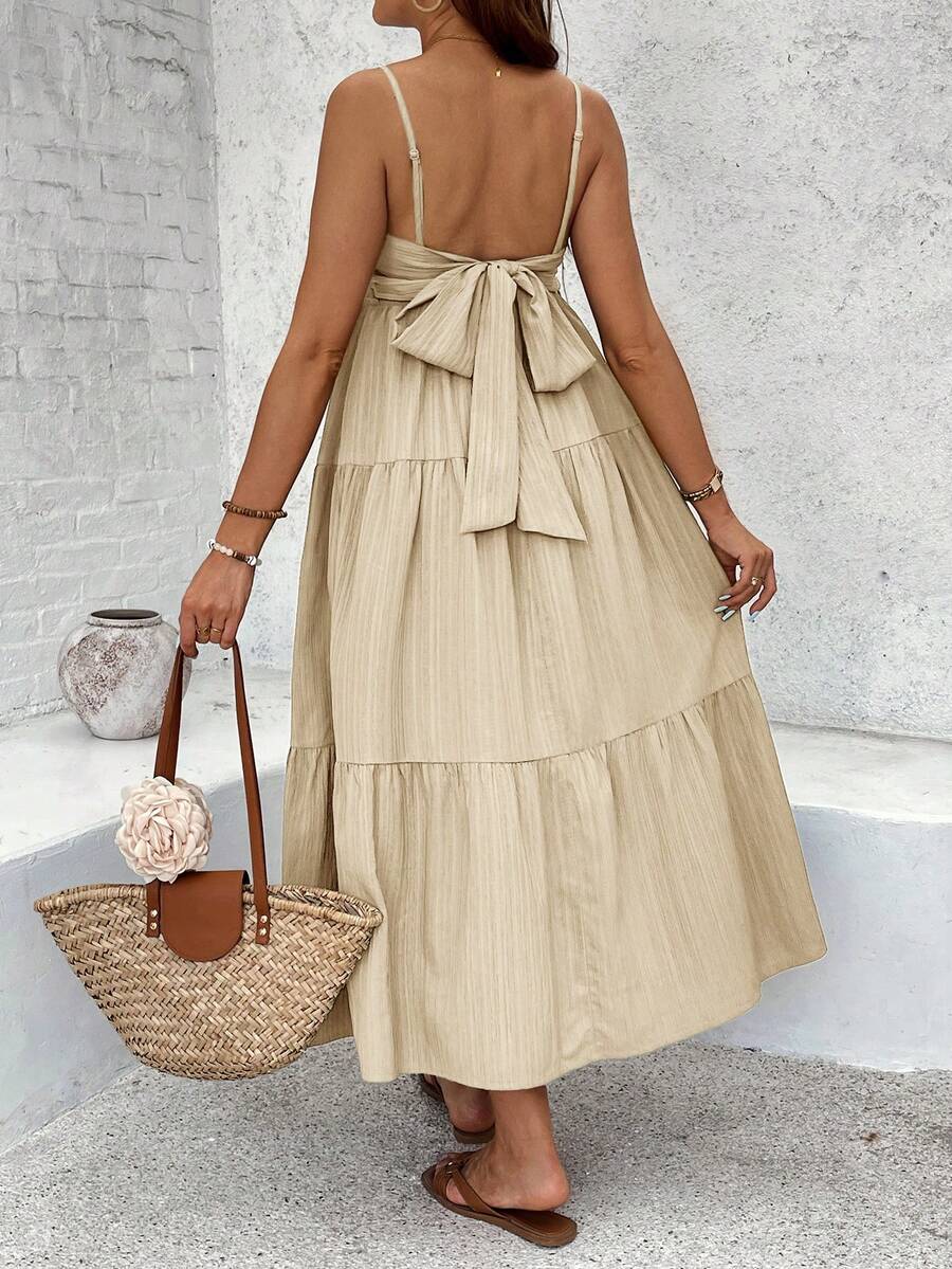 Maternity Sleeveless Solid Color Dress, Fashionable For Summer Woman S Summer Clothes  Maternity Dress  Vacation