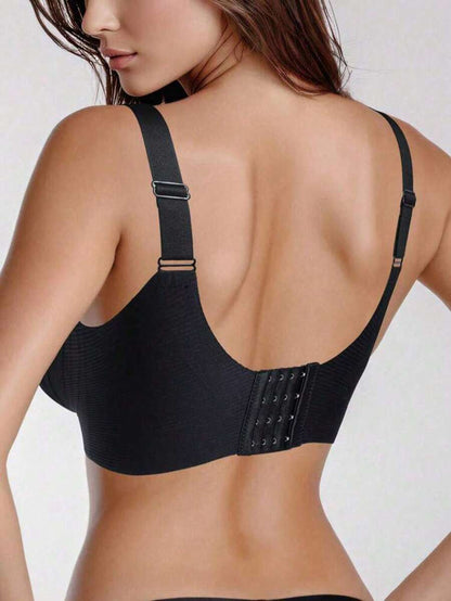 Push-Up Seamless Bra - Adjustable Strap Tummy Control Workout Bra