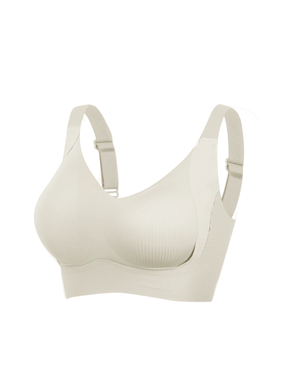 1pc Push-Up Bra - Adjustable Strap Wire-Free Full Bust Lift