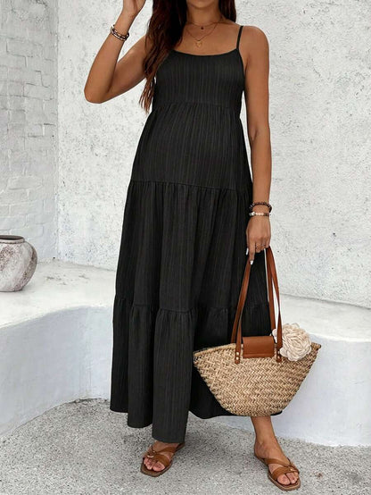 Maternity Sleeveless Solid Color Dress, Fashionable For Summer Woman S Summer Clothes  Maternity Dress  Vacation