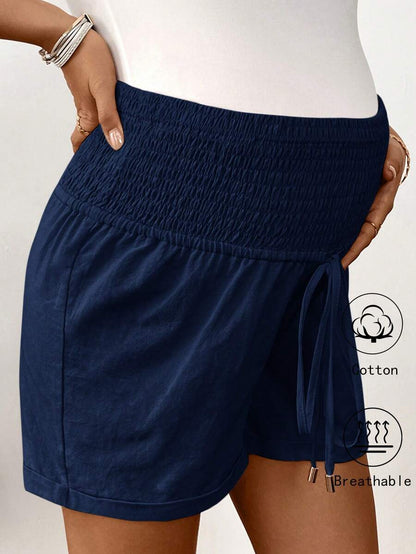 Women's Cotton Linen Casual Beach Shorts with Drawstring Waist and Pockets, Loose Fit Army Green Summer Track Shorts for Country Concerts