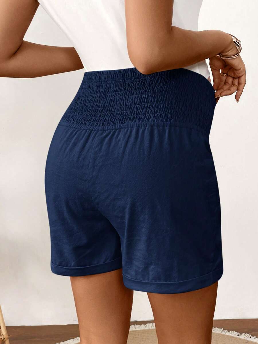 Women's Cotton Linen Casual Beach Shorts with Drawstring Waist and Pockets, Loose Fit Army Green Summer Track Shorts for Country Concerts