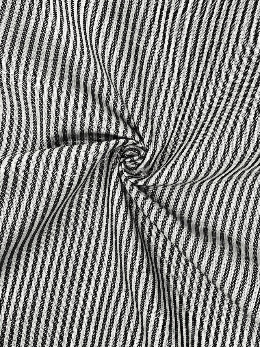 Yellow Cotton Pinstriped Sleeveless Maternity Summer Dress - Cute Round Neck Ruffle Hem Smock Sundress for Vacation and Casual Wear